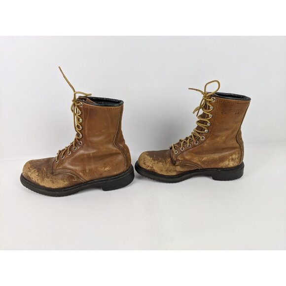 Red Wing Leather Boots Mens Size 6.5 Oil Resistant Long Wear Distressed - Picture 5 of 13